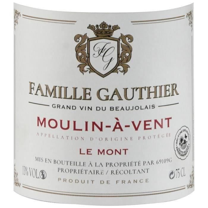 Famille Gauthier Le Mont 2021 Moulin-a-Vent - Vin rouge de Beaujolais