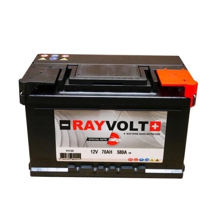 Batterie auto RAYVOLT RV3B 70AH 580A