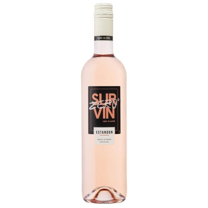 Estandon Zéro sur vin - Boisson à base de vin désalcoolisé rosé