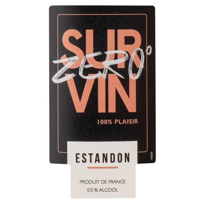 Image secondaire de Estandon Zéro sur vin - Boisson à base de vin désalcoolisé rosé