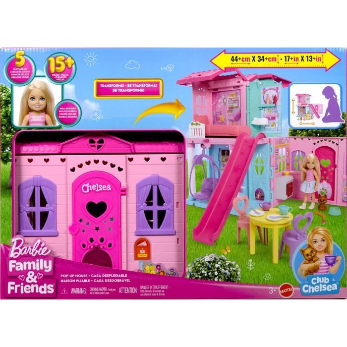 Image secondaire de Barbie - Coffret La maison transformable de Chelsea - Avec accessoires - Barbie - JFW49