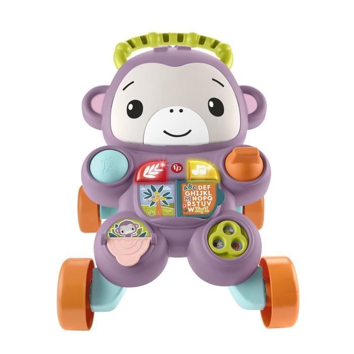 Image secondaire de Fisher-Price - Mon Trotteur Singe Violet - Musique, lumieres et activités - Fisher-Price - JGW90