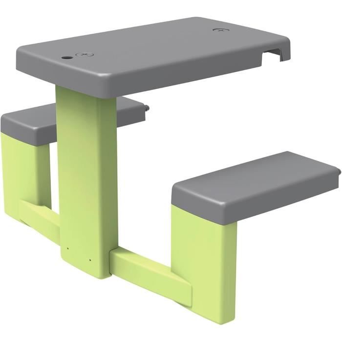 Smoby Life - Table de Pique Nique adaptable aux maisons Smoby - 2 bancs