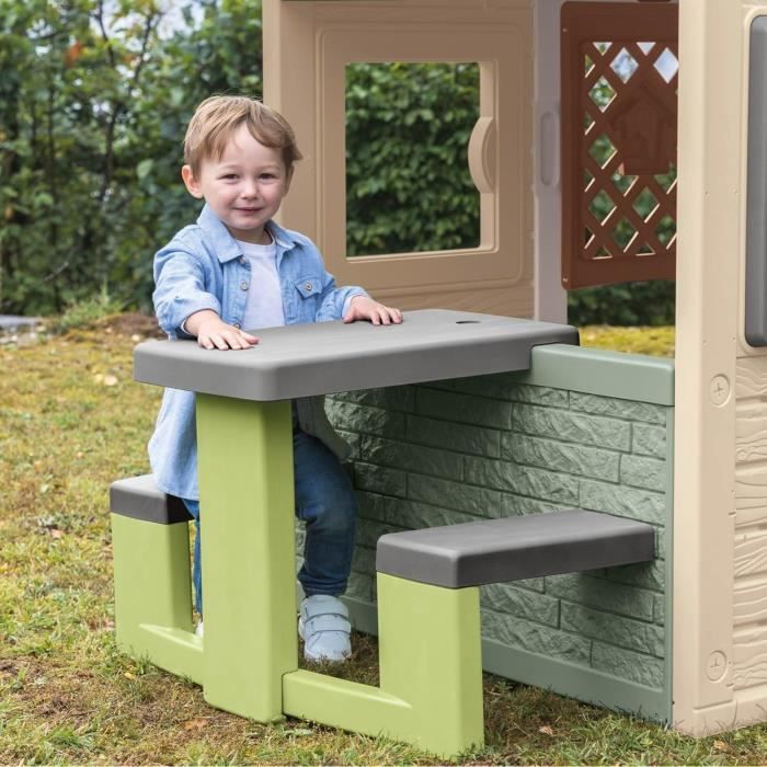 Image secondaire de Smoby Life - Table de Pique Nique adaptable aux maisons Smoby - 2 bancs