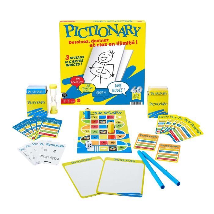 Pictionary-Jeu De Société Familial Pour Enfants Et Adultes - 8 ans+- JDX98