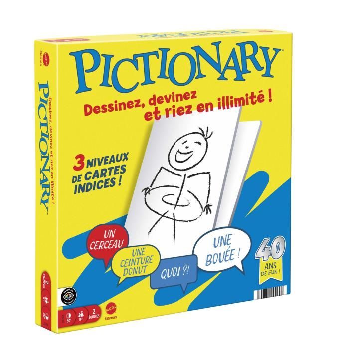 Image secondaire de Pictionary-Jeu De Société Familial Pour Enfants Et Adultes - 8 ans+- JDX98