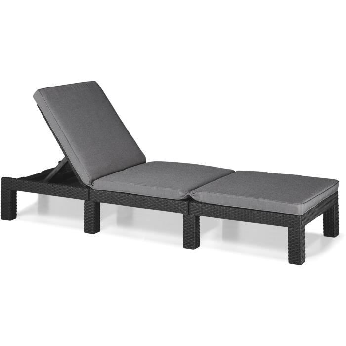Keter Chair Long With Daytona Graphite 441306 cushion