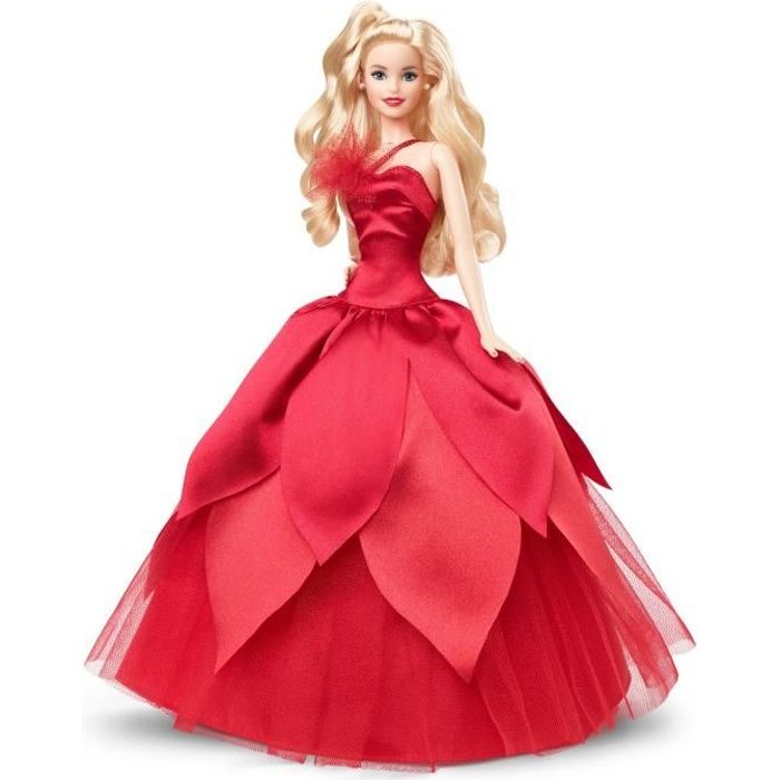 Barbie - Barbie Joyeux Noël Blonde - Poupée - 6 ans et +