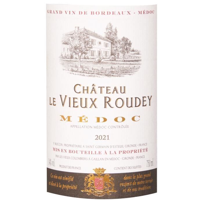 Château Vieux Roudey 2021 Médoc - Vin rouge de Bordeaux