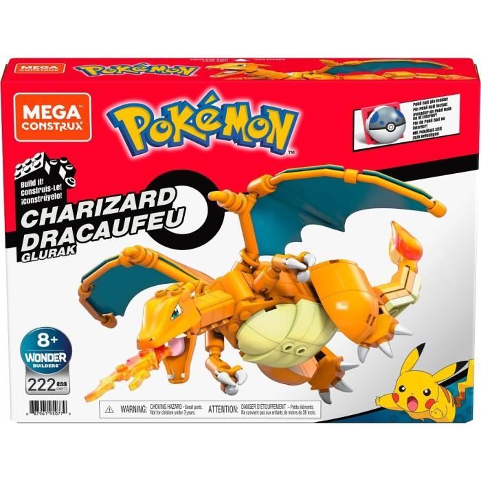 Mega Construx - Pokemon Dracaufeu a construire - Briques de construction - Des 8 ans