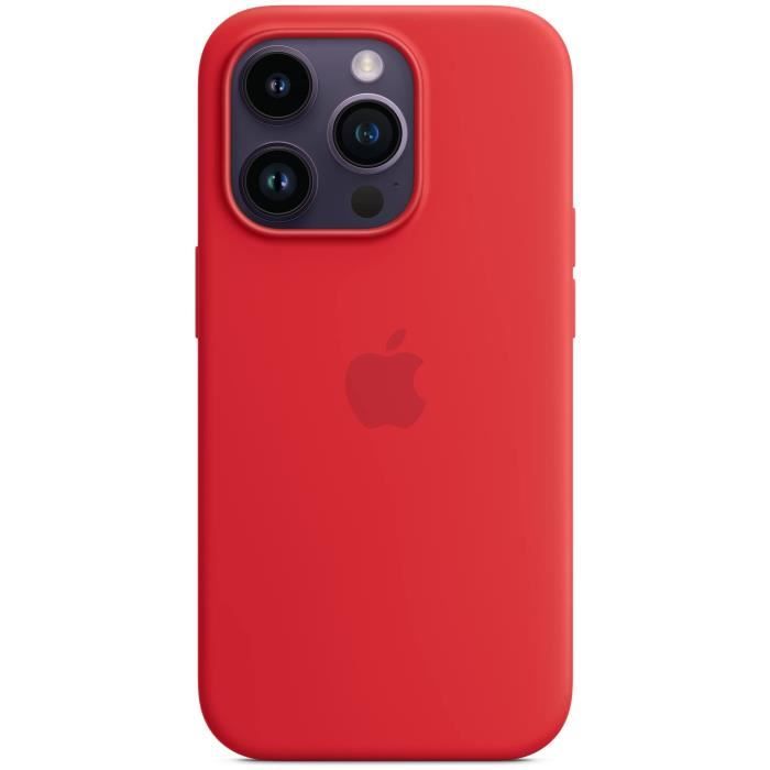 Coque APPLE iPhone 14 Pro silicone Red