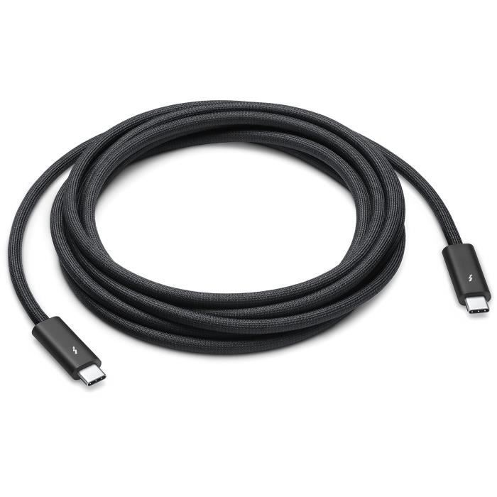 Câble d'alimentation Apple Thunderbolt 4 Pro 3 m Noir