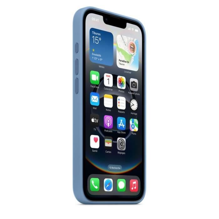 Image secondaire de APPLE - iPhone 16E - Coque en silicone - Bleu d'hiver