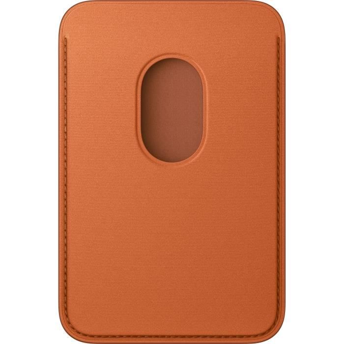 Image secondaire de Coque Portefeuille MagSafe pour iPhone - Tissage Fin Fox Orange