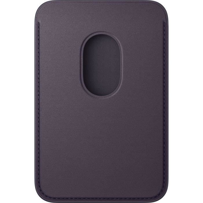 Image secondaire de Coque Portefeuille MagSafe pour iPhone - Tissage Fin Midnight Purple