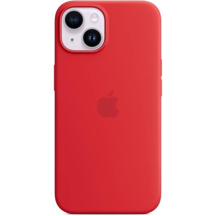 Coque APPLE iPhone 14 silicone Red