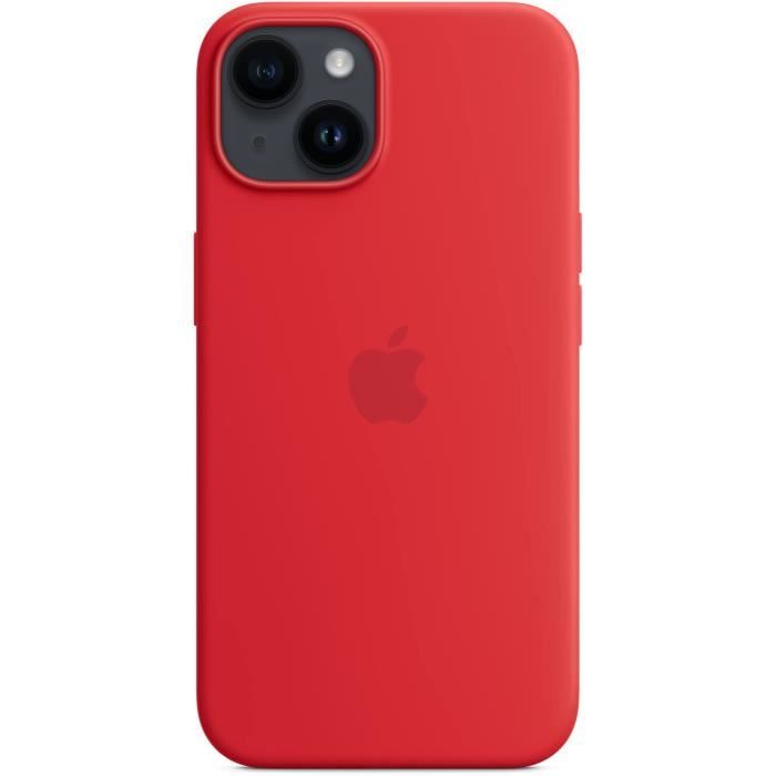 Coque APPLE iPhone 14 silicone Red