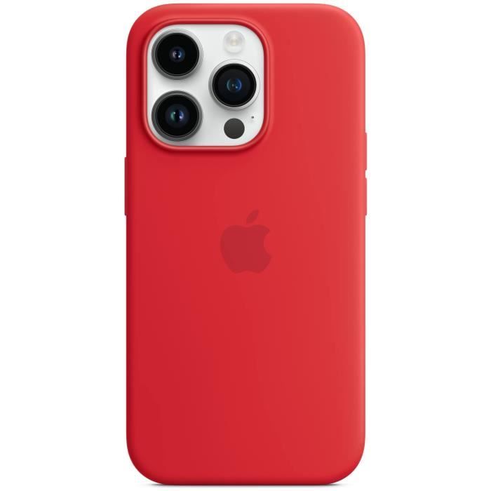 Coque APPLE iPhone 14 Pro silicone Red