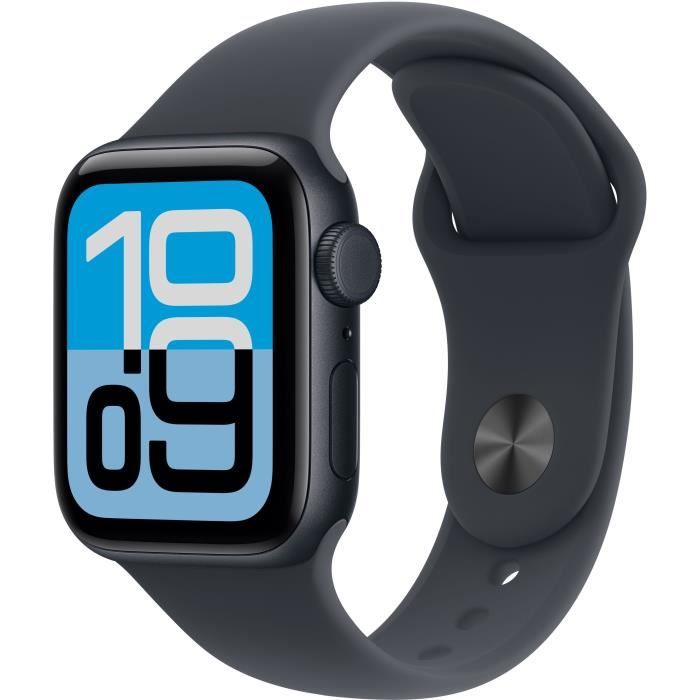 Apple Watch SE 3 GPS + Cellular - 40mm - Boîtier Midnight Aluminium - Bracelet Midnight Sport Band - S/M