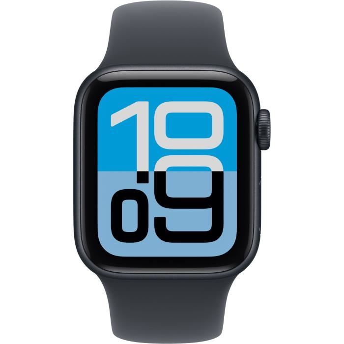 Image secondaire de Apple Watch SE 3 GPS + Cellular - 40mm - Boîtier Midnight Aluminium - Bracelet Midnight Sport Band - S/M