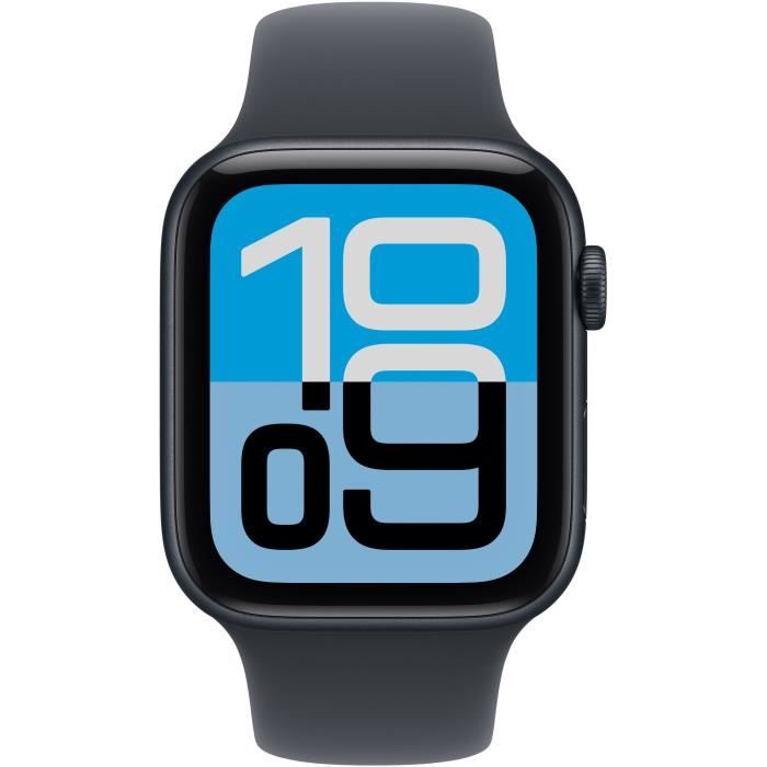 Image secondaire de Apple Watch SE 3 GPS + Cellular - 44mm - Boîtier Midnight Aluminium - Bracelet Midnight Sport Band - M/L