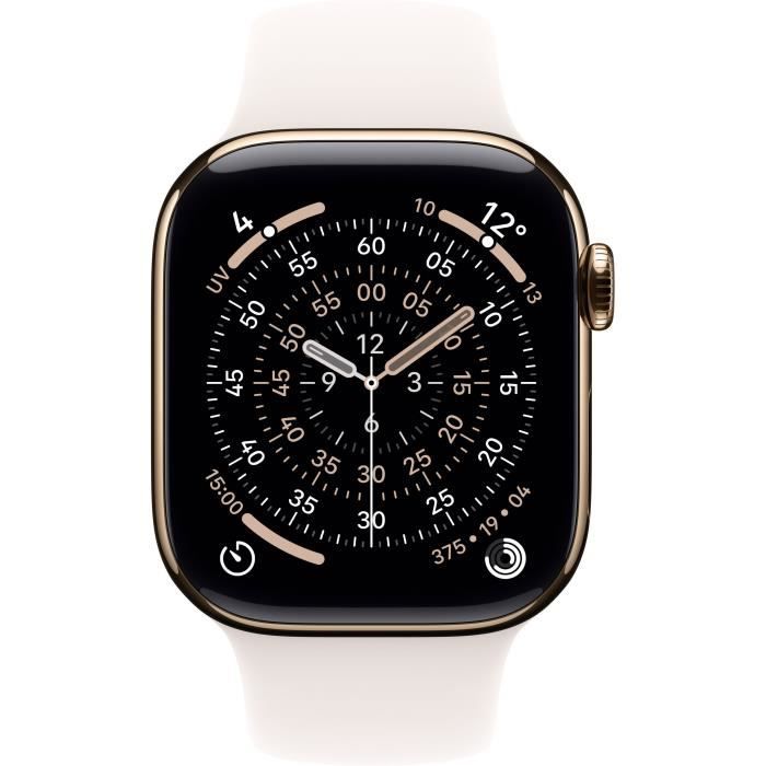 Image secondaire de Apple Watch Series 11 GPS + Cellular 42mm - Boîtier en Titane Doré