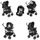 CHICCO Poussette combinée 3 en 1 TRIO SPRINT BLACK