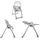CHICCO Chaise Haute Polly Magic Relax 4 Roues coco