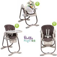 CHAISE HAUTE CHICCO Chaise Haute 3 en 1 Polly Magic Tobacco CHAISE HAUTE CHICCO Chaise Haute 3 en 1 Polly Magic Tobacco