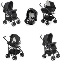 POUSSETTE CHICCO Poussette combinée 3 en 1 TRIO SPRINT BLACK POUSSETTE CHICCO Poussette combinée 3 en 1 TRIO SPRINT BLACK