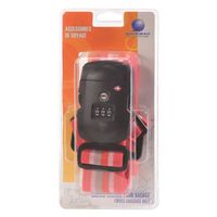 SANGLE DE BAGAGE SAVEBAG Sangle à bagage avec serrure 3 chiffres TS SANGLE DE BAGAGE SAVEBAG Sangle à bagage avec serrure 3 chiffres TS