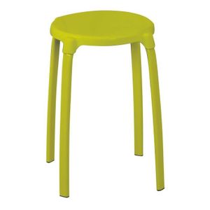 Tabouret de salle de bains rond - Vert