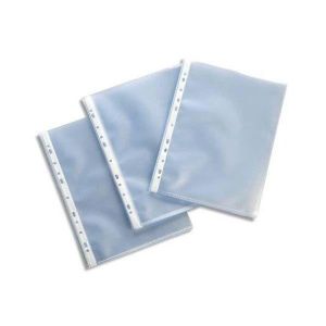 Tiger Lot De 50 Pochettes Perforées Plastique Transparent Format A3 Portrait - 90 Microns