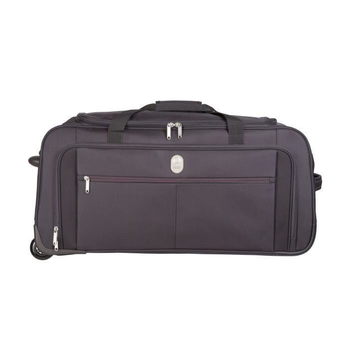 VISA DELSEY Sac de Voyage à Roulettes Souple 2 Roues 74cm PIN UP5 Noir