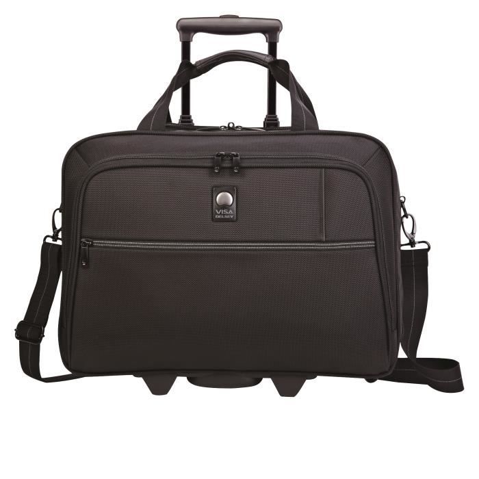 VISA DELSEY Sacoche Ordinateur Trolley OMEGA Noir