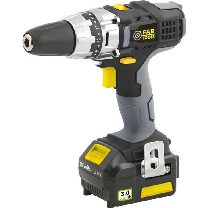 FARTOOLS X-FIT - XF-DRILL PERCEUSE S/FIL 18V - avec batteries & chargeur - 216000