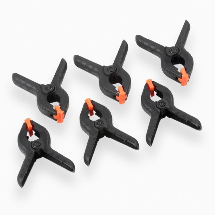 MEISTER Jeu de 6 pinces à ressort 100mm
