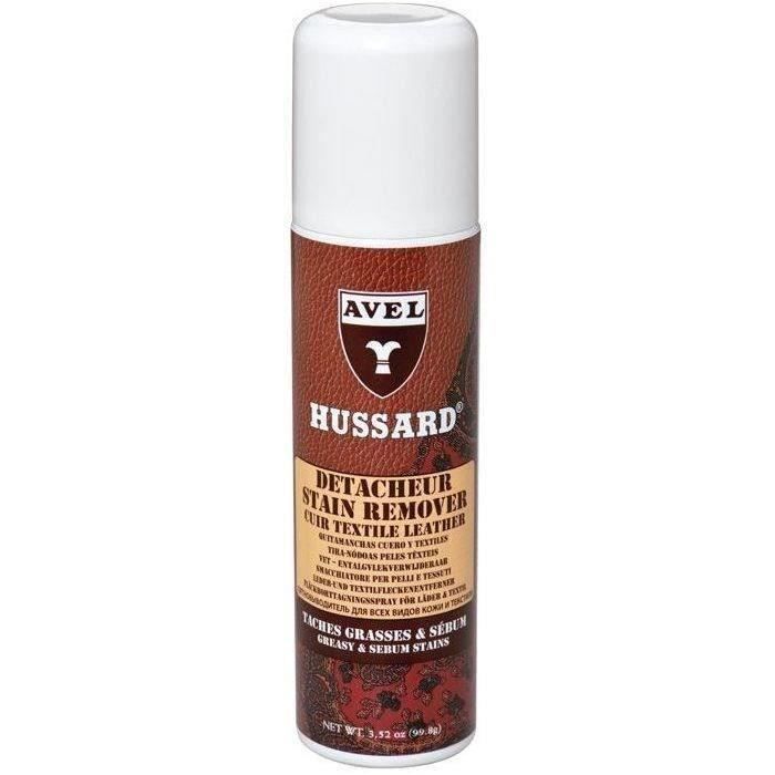 Détachant bombe cuirs/textiles 150ml Hussard