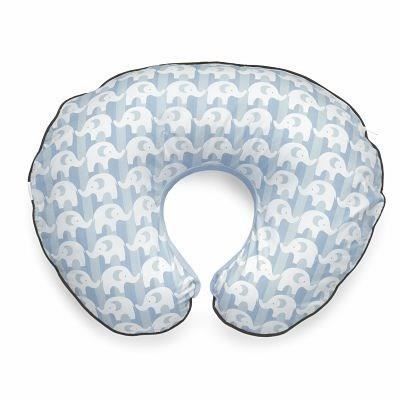 CHICCO Housse coton pour coussin Boppy Eléphants Bleu