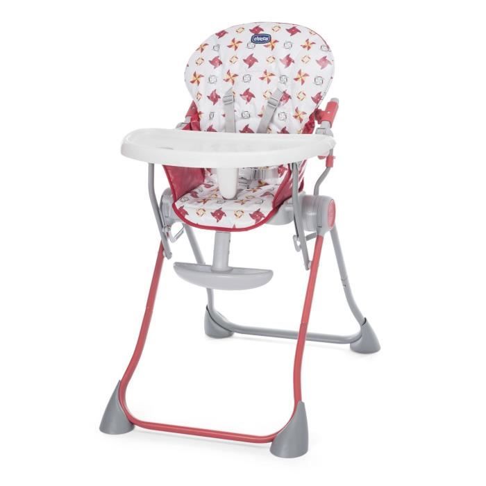 CHICCO Chaise haute POCKET MEAL Red