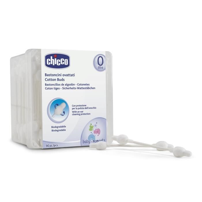 CHICCO Coton tiges de sécurité 90 pièces