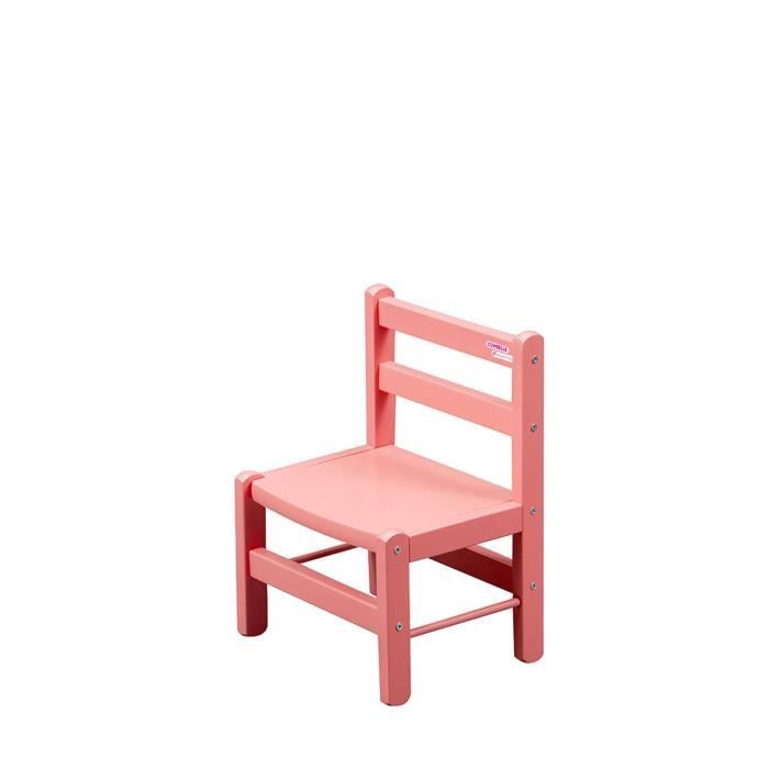 COMBELLE Chaise basse laque rose