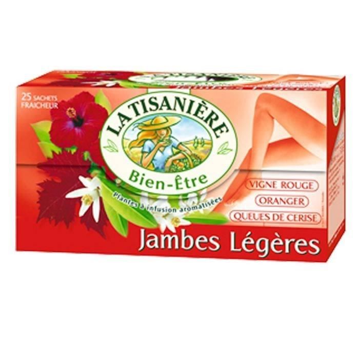 LA TISANIERE Infusion Jambes Légères 25 sachets