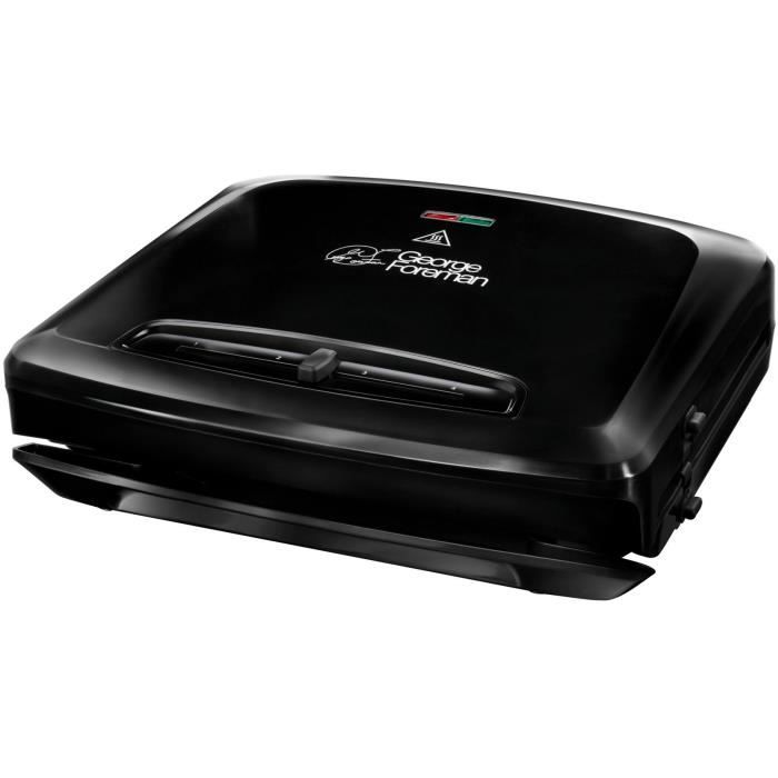 GEORGE FOREMAN Grill Entertaining 24340-56 - Plaques amovibles - 1500 W - Rouge
