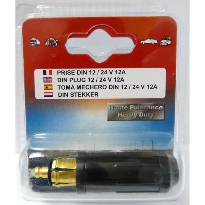 Prise DIN Haute Puissance 12/24V 12A
