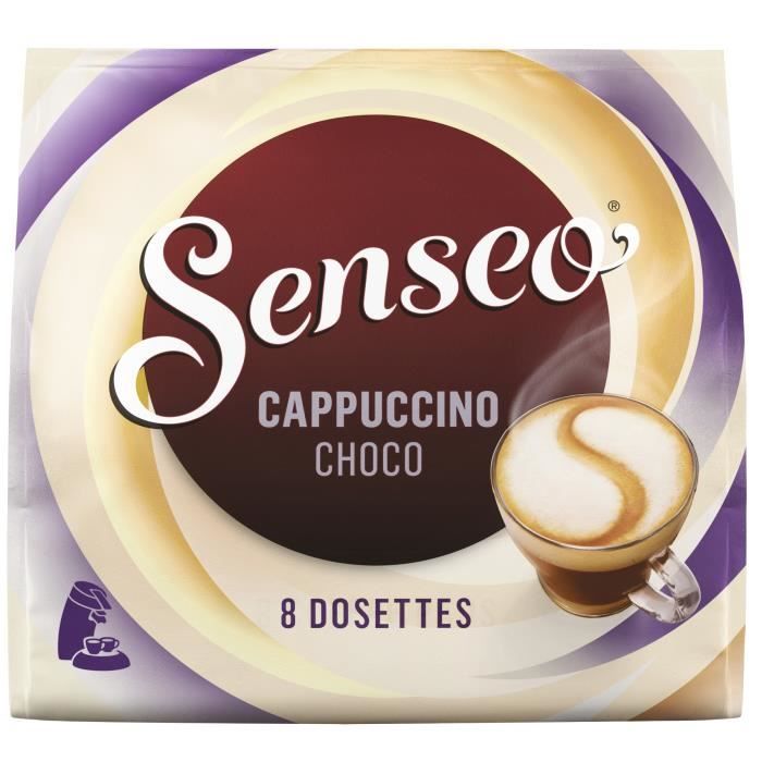 Senseo Gourmands Cappuccino Choco 8 dosettes de 92 g Lot de 5 40 dosettes