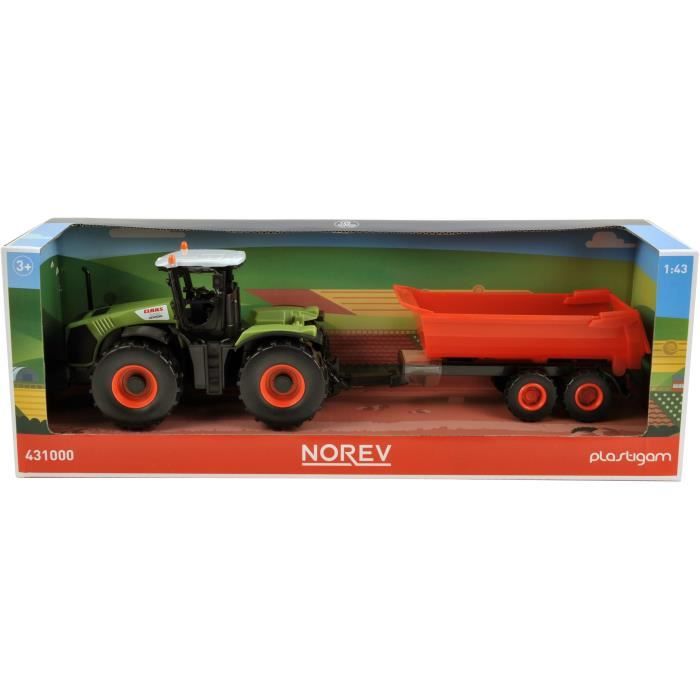 NOREV Tracteur Claas + 1 Remorque