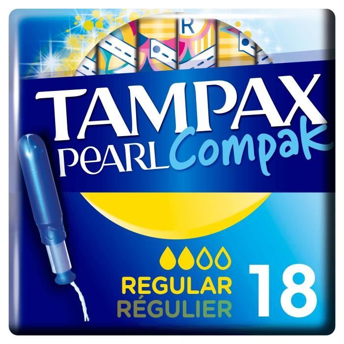 TAMPAX Tampons regulier avec applicateur Lot de 18
