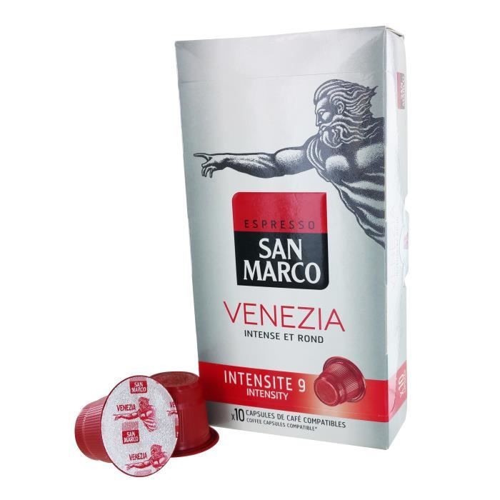 SAN MARCO Capsules Venezia - Par 10 - Compatible Nespresso