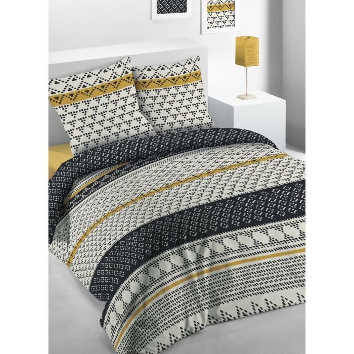 LES ATELIERS DU LINGE Parure de couette coton Ethna - 220x240 cm